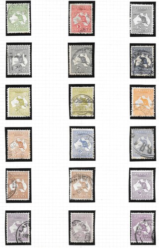 Australia 1913 album page of - australia,