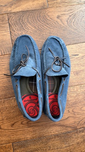 Barbour blue suede - barbour, moccasin