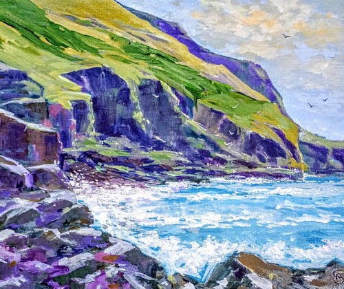 Sea meets land original - sea,