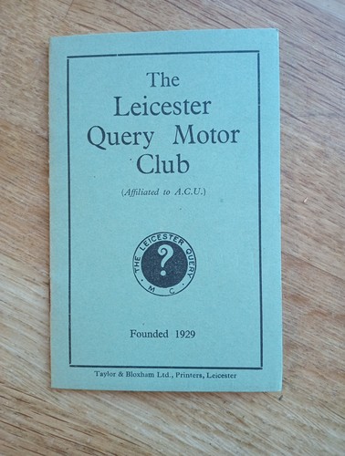 Vintage leicester query motor - leicester,
