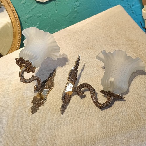 Pair vintage electric art - electric, deco