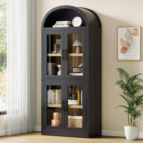 Arched shape bookshelf cabinet - bookshelf,