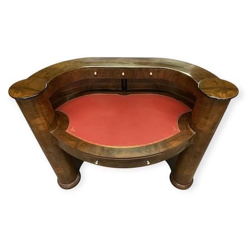 Shaped art deco style desk - deco,