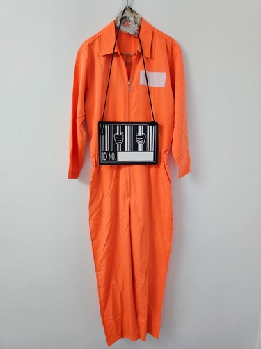 Convict prison jumpsuit orange - prison,