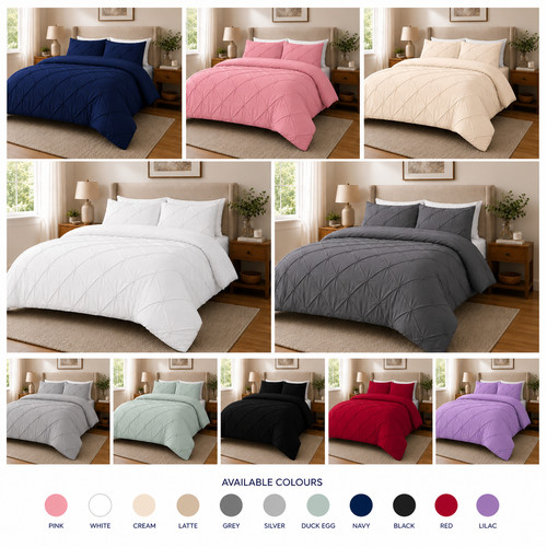 Pintuck duvet set bedding - set,