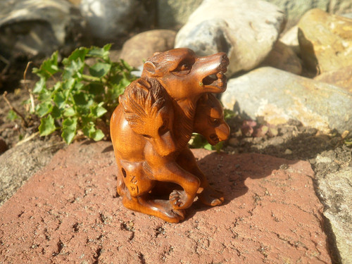 Hand carved wood - hand,