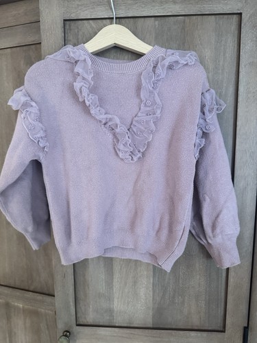 Zara girls jumper lilac purple - jumper,