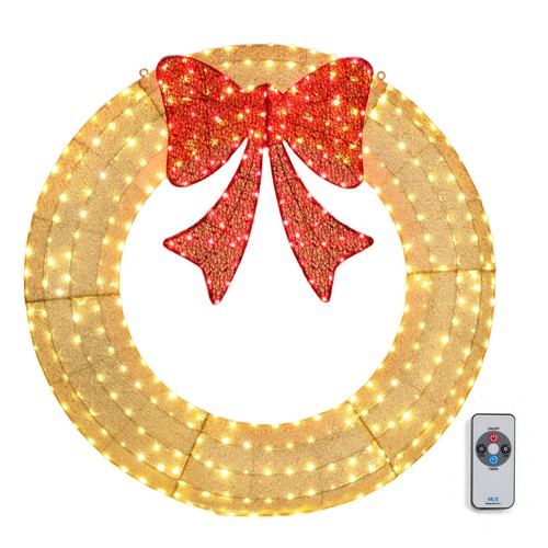 48in pre lit christmas wreath - 48in,