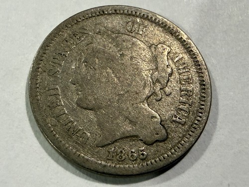 1865 three cent nickel - 1865, 3¢