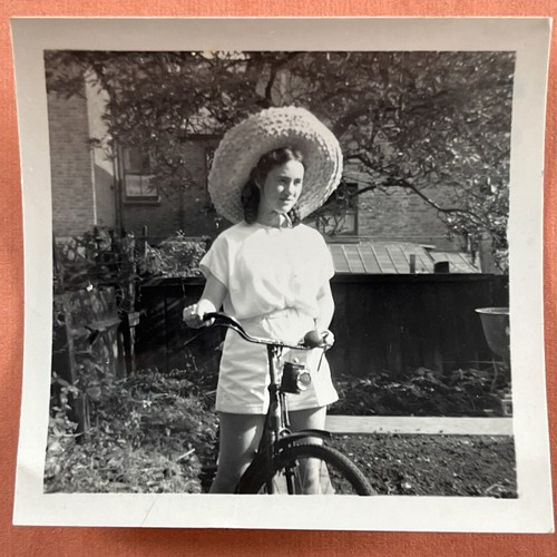 Young girl bicycle push - girl,