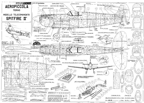 Aeropiccola spitfire mk2 - mk2, plans