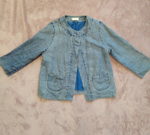 Toast 100 linen blue - toast, single