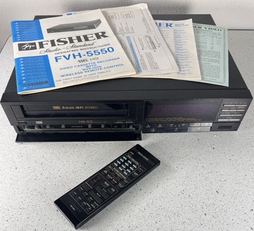 Fisher vhs vcr model fvh - fisher, fvh-5550