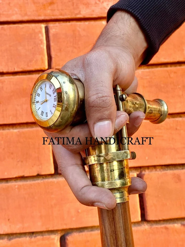 Victorian brass telescope - victorian,