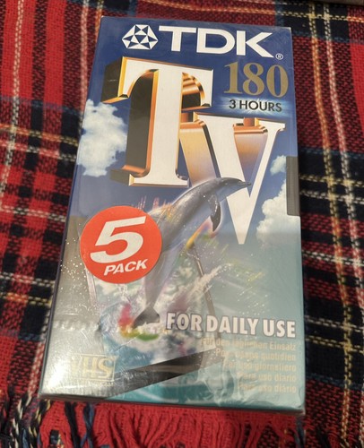 Tdk pack vhs - 5, tapes