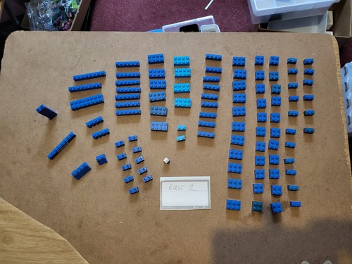 Lego parts blue - blue-, lot