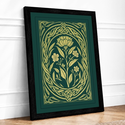 Art nouveau bloom - bloom, botanical