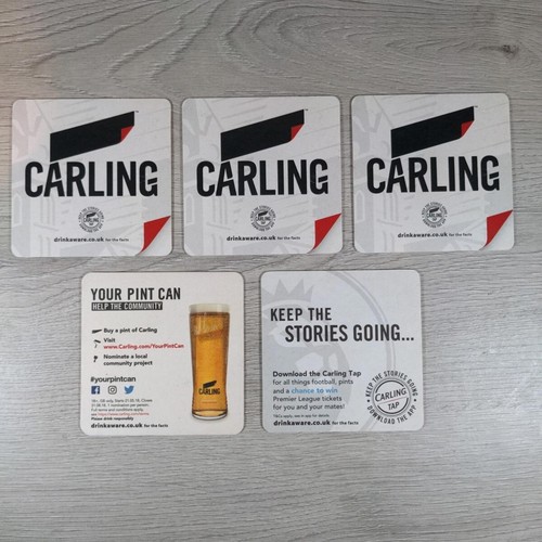 Carling vintage beer mats - 5,