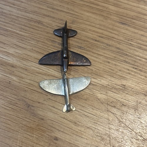 Pair vintage handmade metal - vintage,