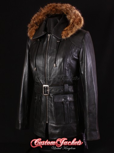 Ladies glacier black - ladies, fur