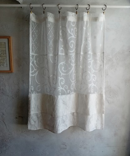 Vintage lace window panel - lace,