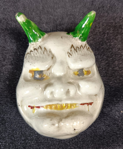 Japanese ceramic oni - japanese, horned
