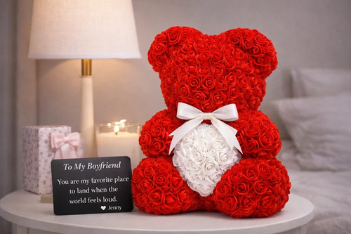 Rose teddy bear - rose,