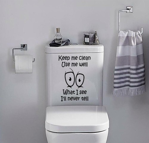 Funny toilet sticker - funny, me