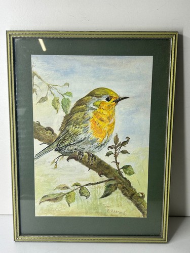 Original watercolor bird - original,