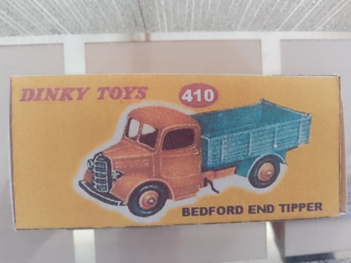 Dinky no410 bedford end tipper - dinky,