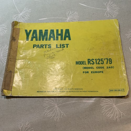 Genuine yamaha rs125 - genuine, 1979
