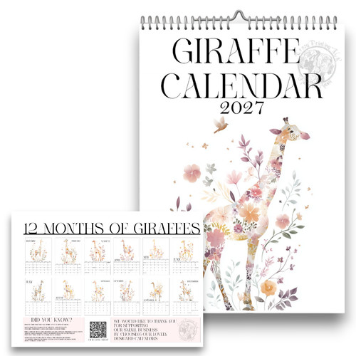Giraffe calendar - giraffe,