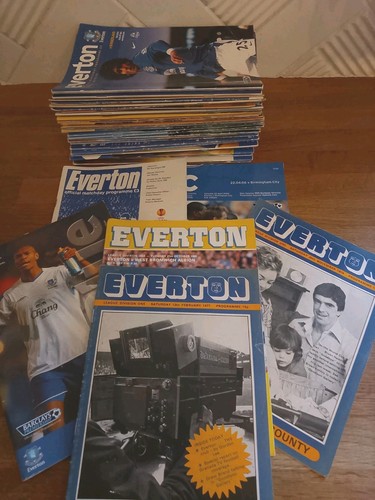 Programmes x50 everton efc - -,