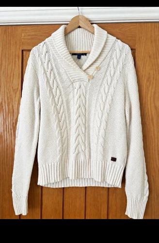 Gant cream cable knit - cream, shawl