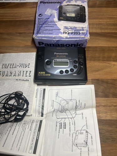Panasonic v203 stereo radio - rq-v203,