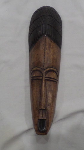 Ghana african wooden mask - 17",