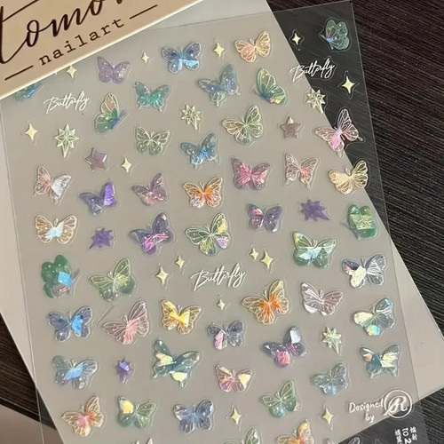 Nail art stickers butterfly - art,