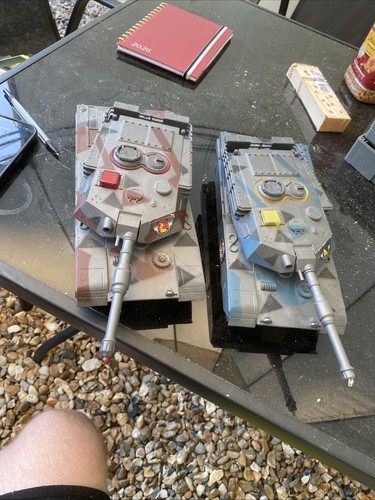 Old toy army tanks - old,