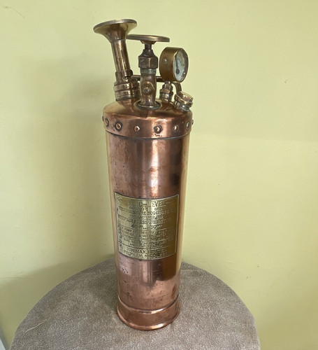 Vintage copper and brass - , fire