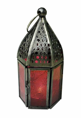 Lantern candle holder red - lantern,