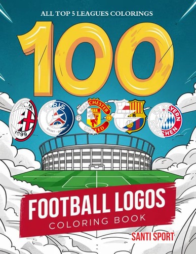 100 logos football colouring - logos,