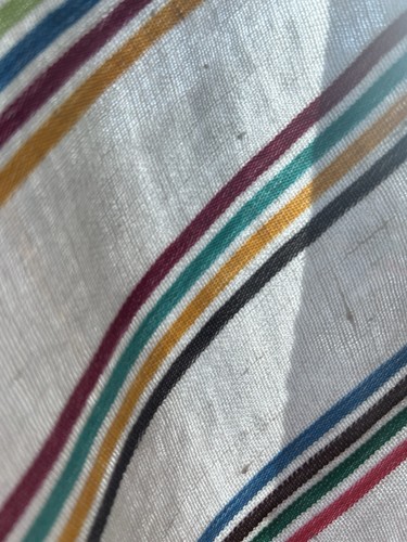 Vintage striped linen feel - vintage, tea