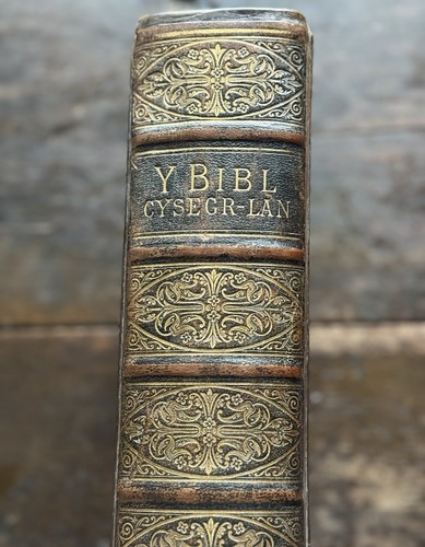 Antique welsh bible leather - antique, bible.