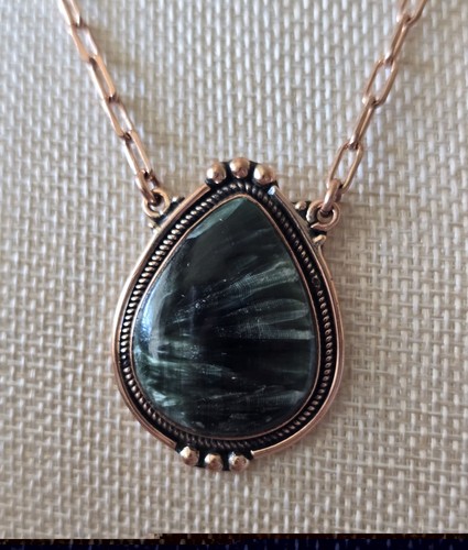 Seraphinite pendant necklace - pendant,