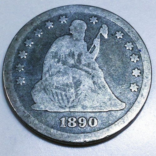 1890 seated liberty quarter - 1890,