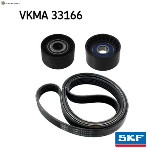 Vkma 33166 ribbed - belt, kit