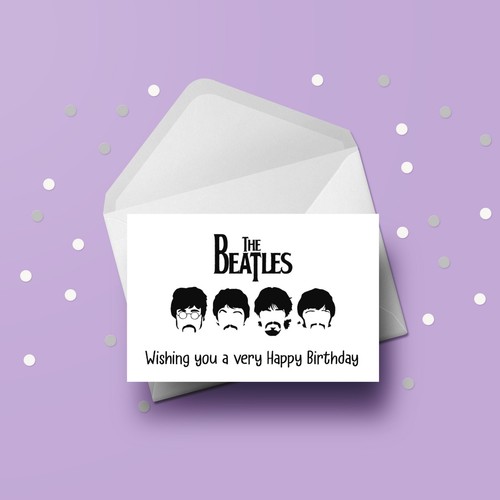 The beatles birthday card - beatles,