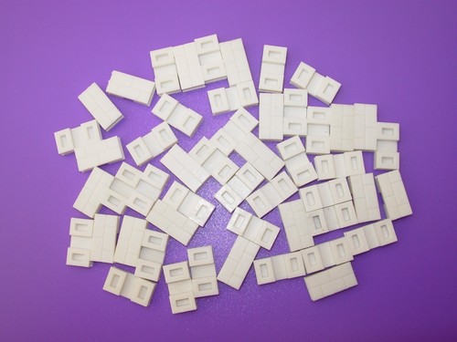 Bayko white half bricks - white,
