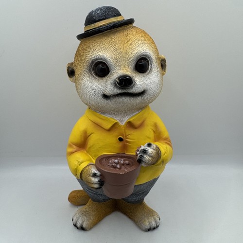 Meerkat garden statue - garden,