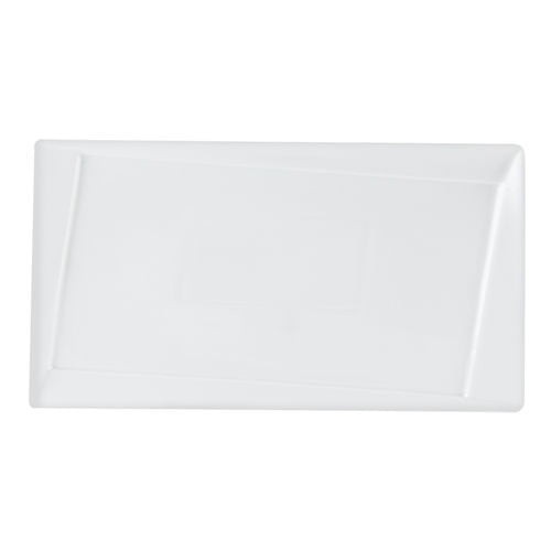 Twist rectangular white plates - twist,